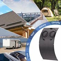 Ensemble de 2 panneaux solaires flexibles 120W - Module solaire photovoltaïque monocristallin 240W pour maison, camping-car, panneau photovoltaïque pour voiture, bateau, balcon 5