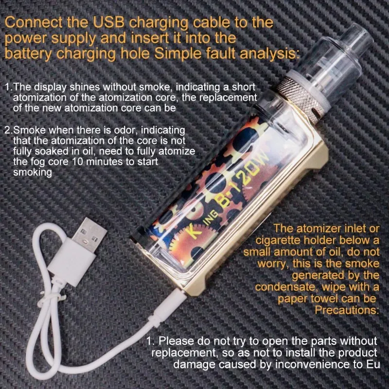 S7970e334b4f541c580093207339e0e51V-Elektronisk vape penna 120w box mod kit 1800mah batteriter vml atomizer oled screen e cigaretter vaporizer rök shisha ecig vaper Elektronischer vape pen 120w box mod kits 1800mah batterie 2,5 ml zerstäuber oled bildschirm e zigaretten verdampfer rauch shisha ecig vaper_S7970e334b4f541c580093207339e0e51V