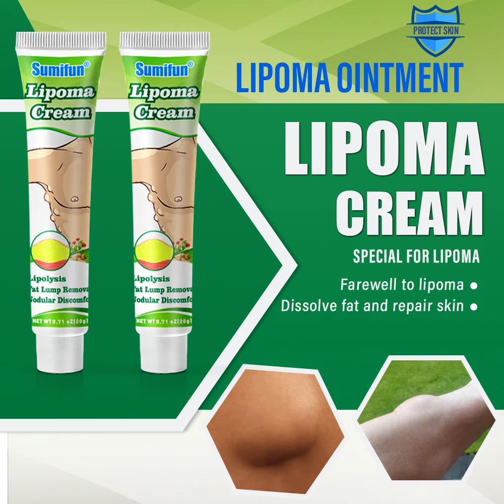 2Types Sumifun Lipoma Cream Remove Anti-tumor Fat Lump Nodular Ointment Skin Cyst Swelling Pain Relief Antibacterial Plaster
