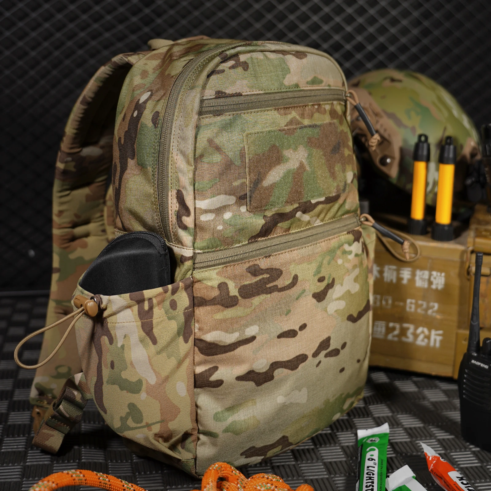 KRYDEX 14L Tagesrucksack Outdoor EDC Rucksack Taktischer Range Pack Reisen Wandern Sport Jagd Leichte wasserdichte Rucksacktasche – Detail 9