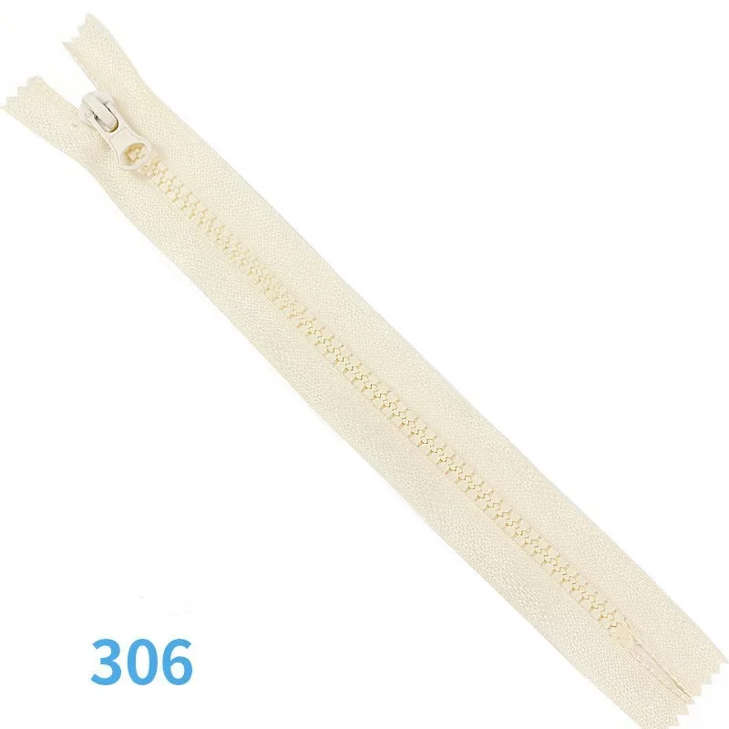 Durable Resin Zipper for Crafting and Sewing Projects, 2-Pack