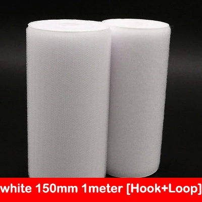 1 Meter Black & White Hook and Loop Fastener Tape - Adhesive Sewing Strips Accessories