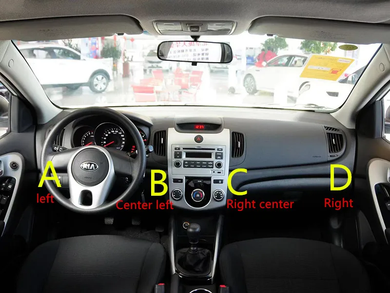Car LHD Front Dash Board Air Conditioner Outlet A/C Air Vents For Kia Forte Cerato Koup 2008 2009 2010 2011 2012 2013 air conditioning outlet cover