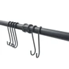 Wall Mounted Storage Rack with 10 Hooks Pan Pot Lid Shovel Spoon Organizer Hanging Iron Rack Kitchen Utensils 5