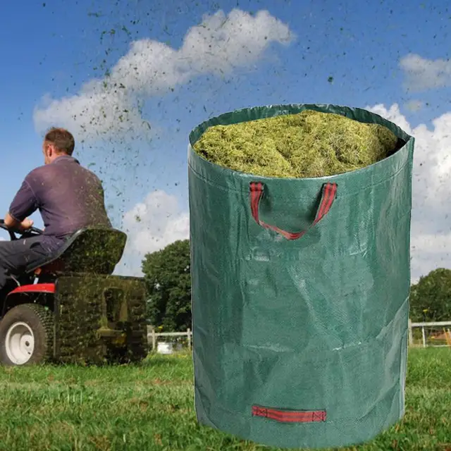 Levélzsákok 2Db Fűzsák Nagy Kapacitású Gyep- És Gyep Hulladékzsákok Újrafelhasználható Udvari Tájvágás - Image 4