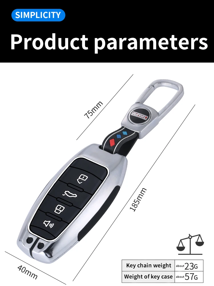 Coperture del supporto della copertura della cassa chiave a distanza dell'automobile in lega di zinco per la grande muraglia Haval Hover H1 H4 H6 H7 H9 F5 F7 H2S GMW coupé accessori Auto 16 Coperture del supporto della copertura della cassa chiave a distanza dell'automobile in lega di zinco per la grande muraglia Haval Hover H1 H4 H6 H7 H9 F5 F7 H2S GMW coupé accessori Auto - S797154a3679a4864afd6c3d8834f2836W