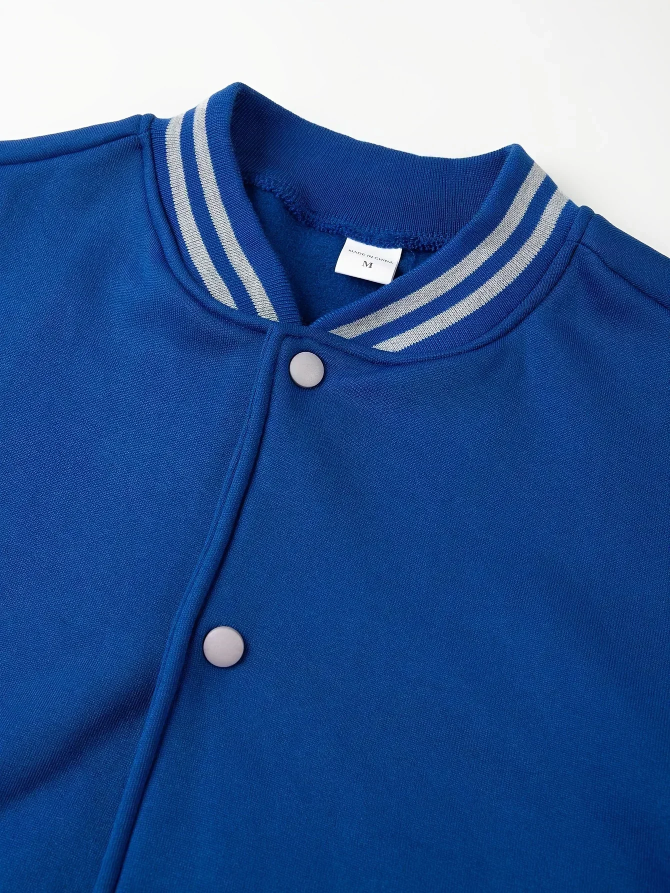 New Autumn and Winter Men's Baseball Uniform Plus Velvet Cardigan Jacket Button Zipper Baseball Uniform Casual Men's Jacket