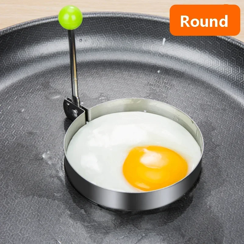 5 Style Stainless Steel Fried Egg Pancake Shaper Kitchen Accessories Gadget Rings Omelette Mold Mould Frying Egg Cooking Tools - Image 2
