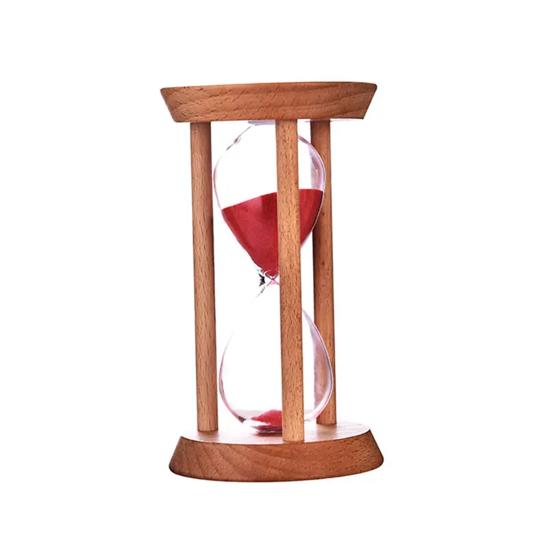 Sand Timer Liquid Hourglass Timer Colored Hourglass 1pc 3/5 Minutes Wooden Hourglass Mini Desktop Decoration Sand Clock Creative Timers Sandglass Hourglass Kitchen For Kids Gift