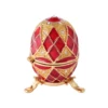 QIFU New Arrive Red Faberge Egg Home Decoration Trinket Boxes 2