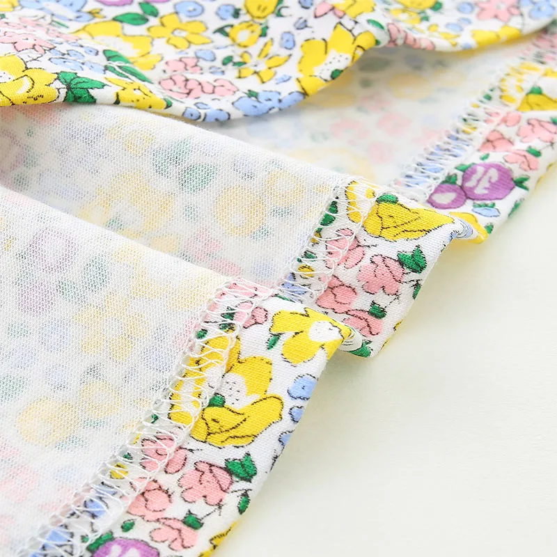 Easter Kids Clothes Children's Clothing Baby Girls 2025 Autumn Spring Cotton Long Sleeves Cartoon Flowers Casual Dresses