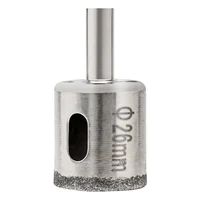 Foret de scie cloche à noyau de diamant, ouvre-trou pour le travail du bois, carrelage, verre, céramique, 26mm pour carrelage, verre et céramique 4