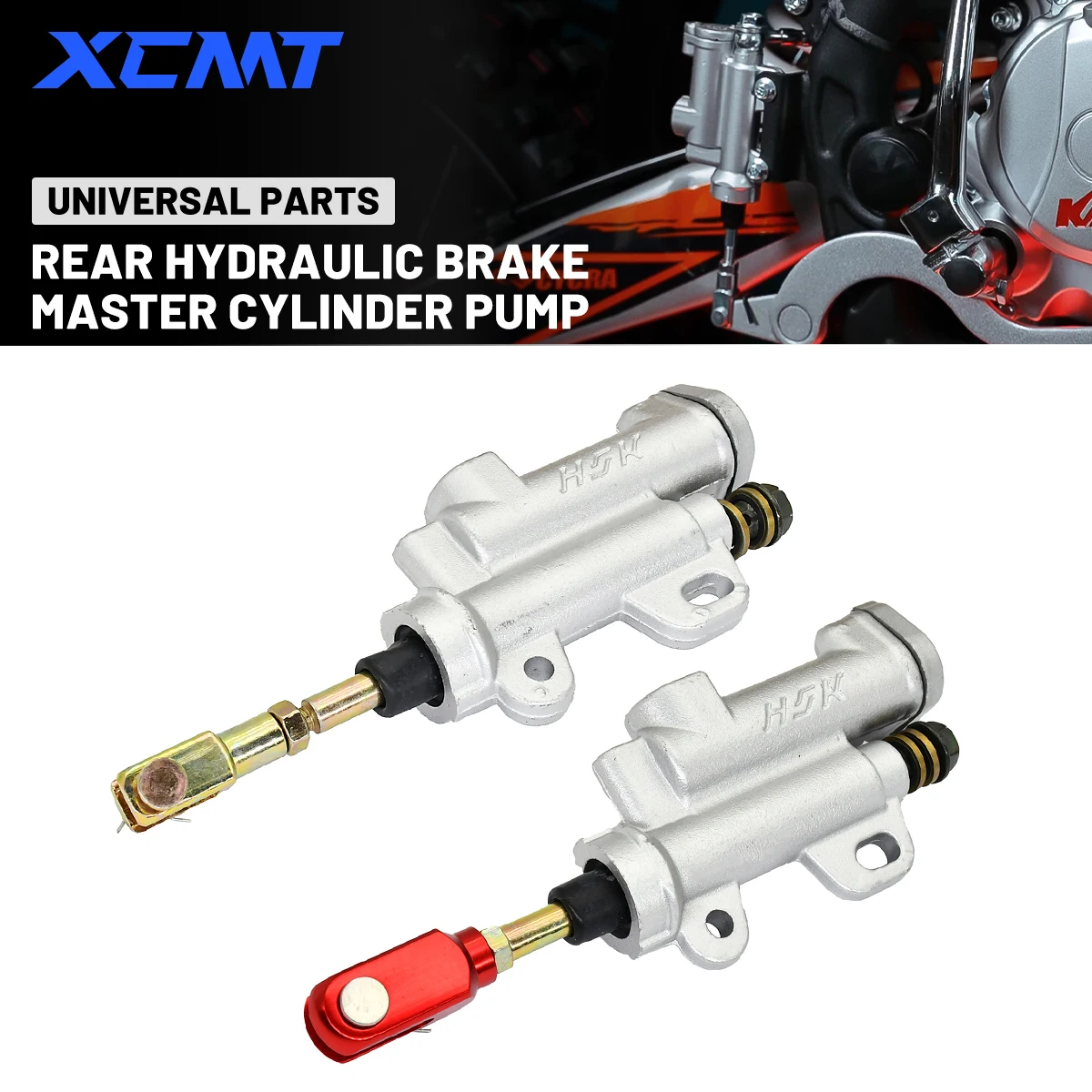 Motorcycle Rear Hydraulic Brake Master Cylinder Pump for 50cc 70cc 110cc 125cc 150cc 250cc Kayo T4 T6 BSE ATV Pit Pro Dirt Bike