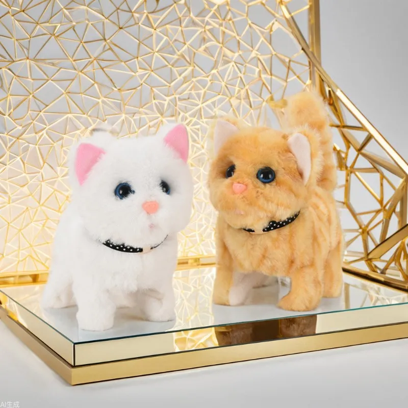 Interactive Walking & Barking Electric Plush Cat 2