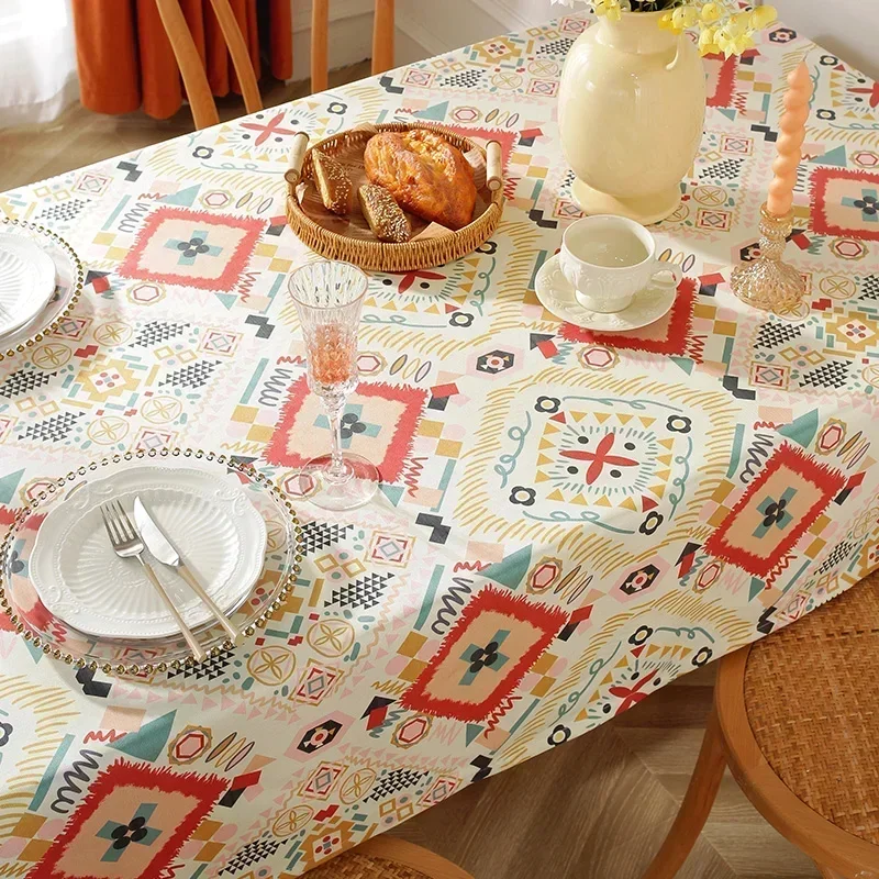 

Advanced waterproof, oil resistant, and washable seat cloth dining tablecloth 2023 new atmosphere dining tablecloth