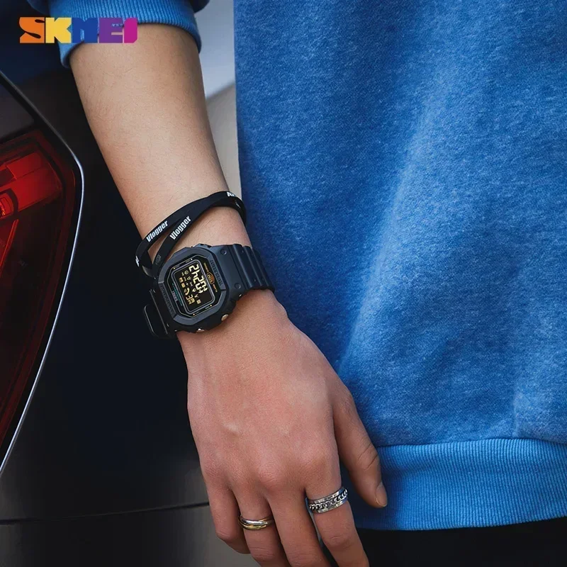 SKMEI Pedometer Calorie Tracker For Iphone Huawei Xiaomi Male relogio Mens Bluetooth Wristwatches 1629 Sport Digital Watch 4