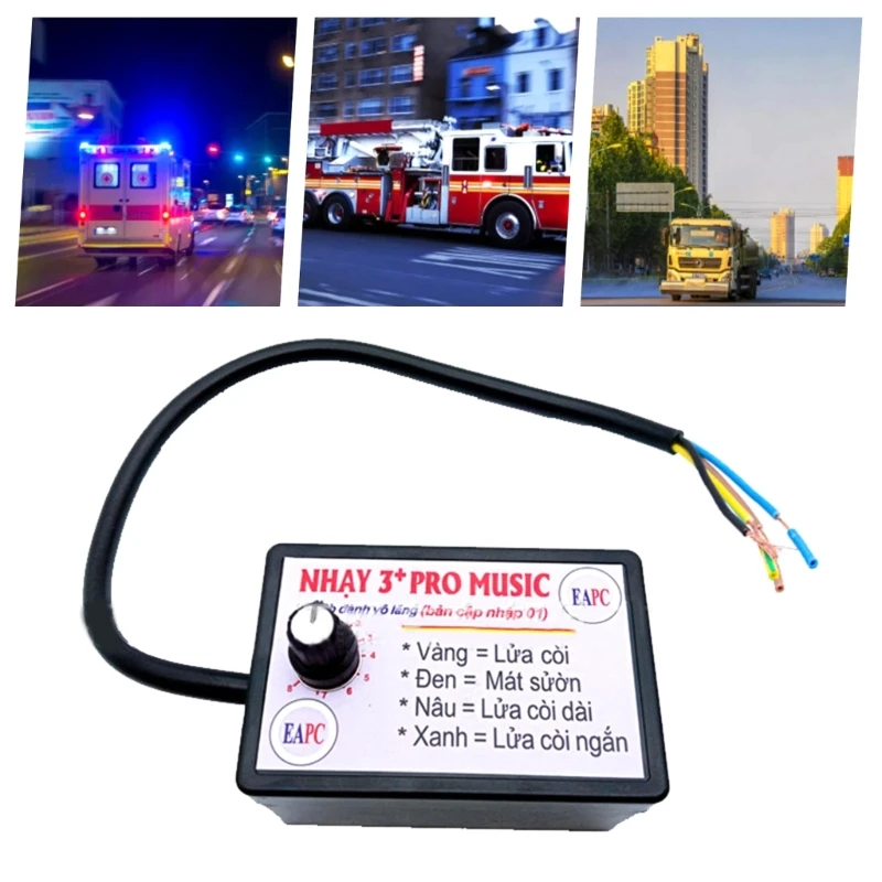 Horn Music Controller Car Electric Speaker Sound Control Unit Adatto Per Camion Marine Boat Diversi Scenari Di Guida