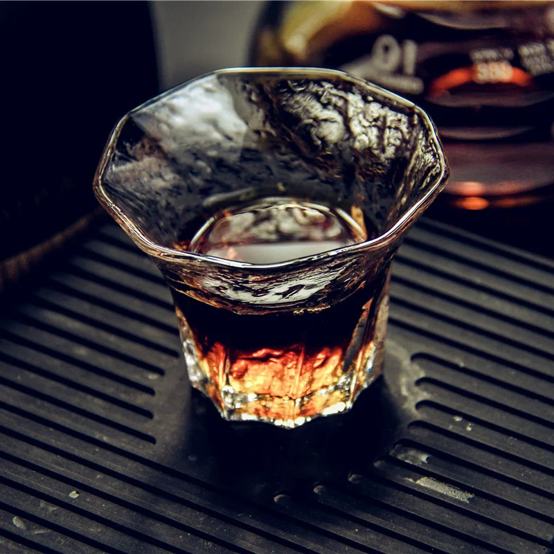 Japanese Small Capacity 60ml Heat-resistant Glass Tea Cup Kungfu Small Teacup Coffee Cup Whiskey Glasses Tasting Glass Wine