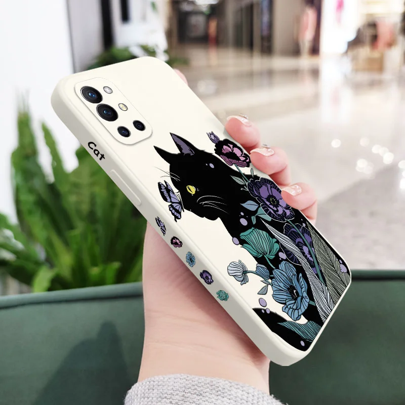 Silicone Soft Phone Case with Cat Playing Design