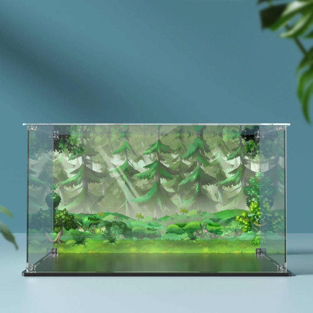 Acrylic display box for lego 43242  building block display case dustproof clear showcase toy storage box 42x26x24cm 2