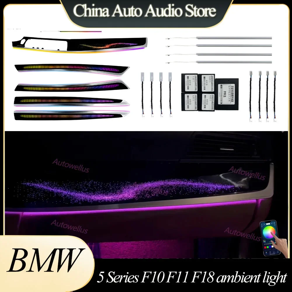 Galaxy-led-ambient-light-For-BMW-5-Series-F10-F11-F18-M5-518d-520d-525d ...