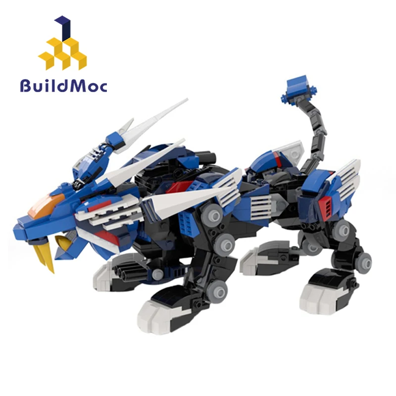 

MOC Mechanical Tiger for Zoids-Blade-Liger Building Blocks Kit Assemble Mecha Beast Bricks Toys for Children Kid Birthday Gifts
