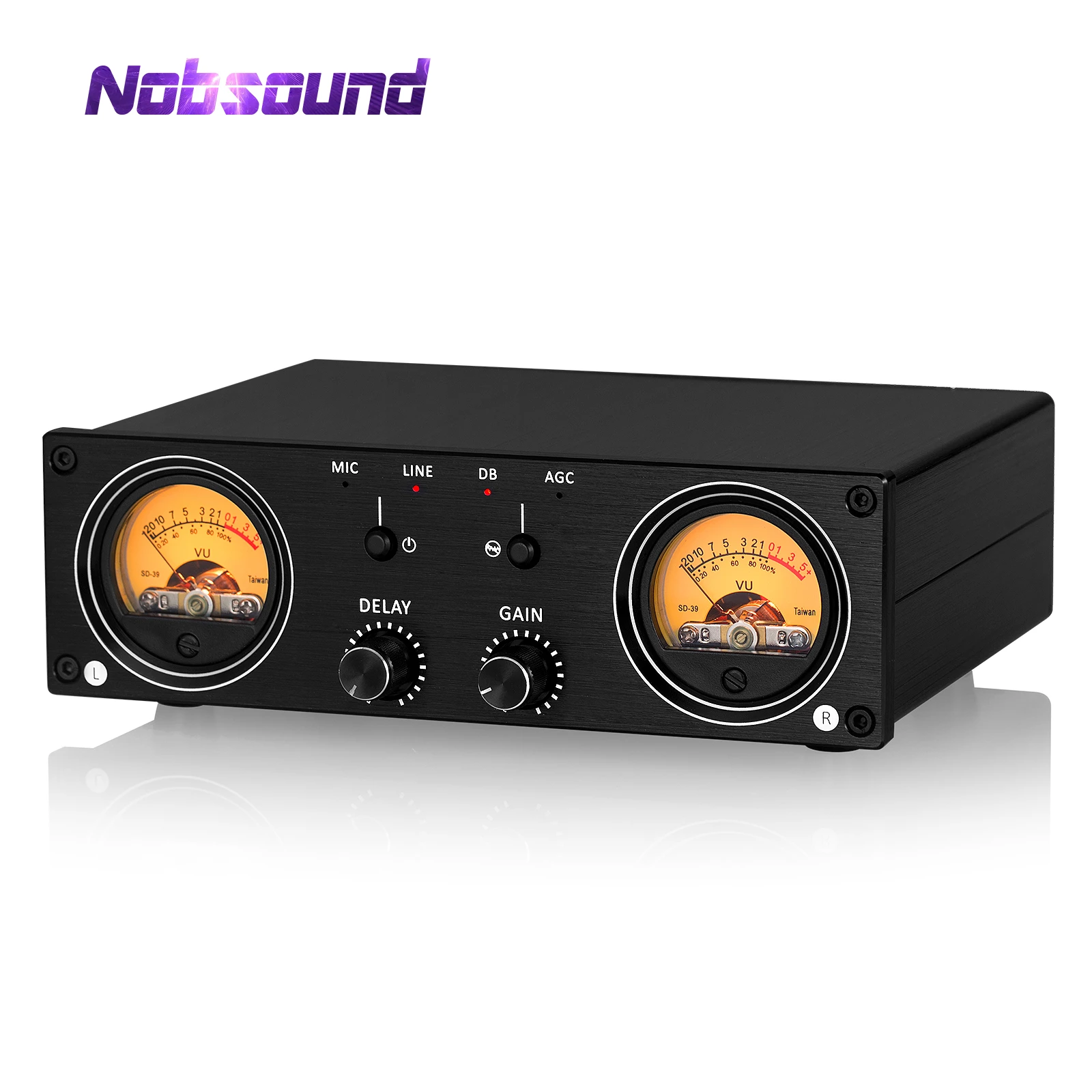 4 channel amp Nobsound Dual Analog VU Meter MIC/LINE Sound Level Meter RCA/XLR Audio Switcher Box Music Spectrum Analyzer DB Panel Display non inverting amplifier