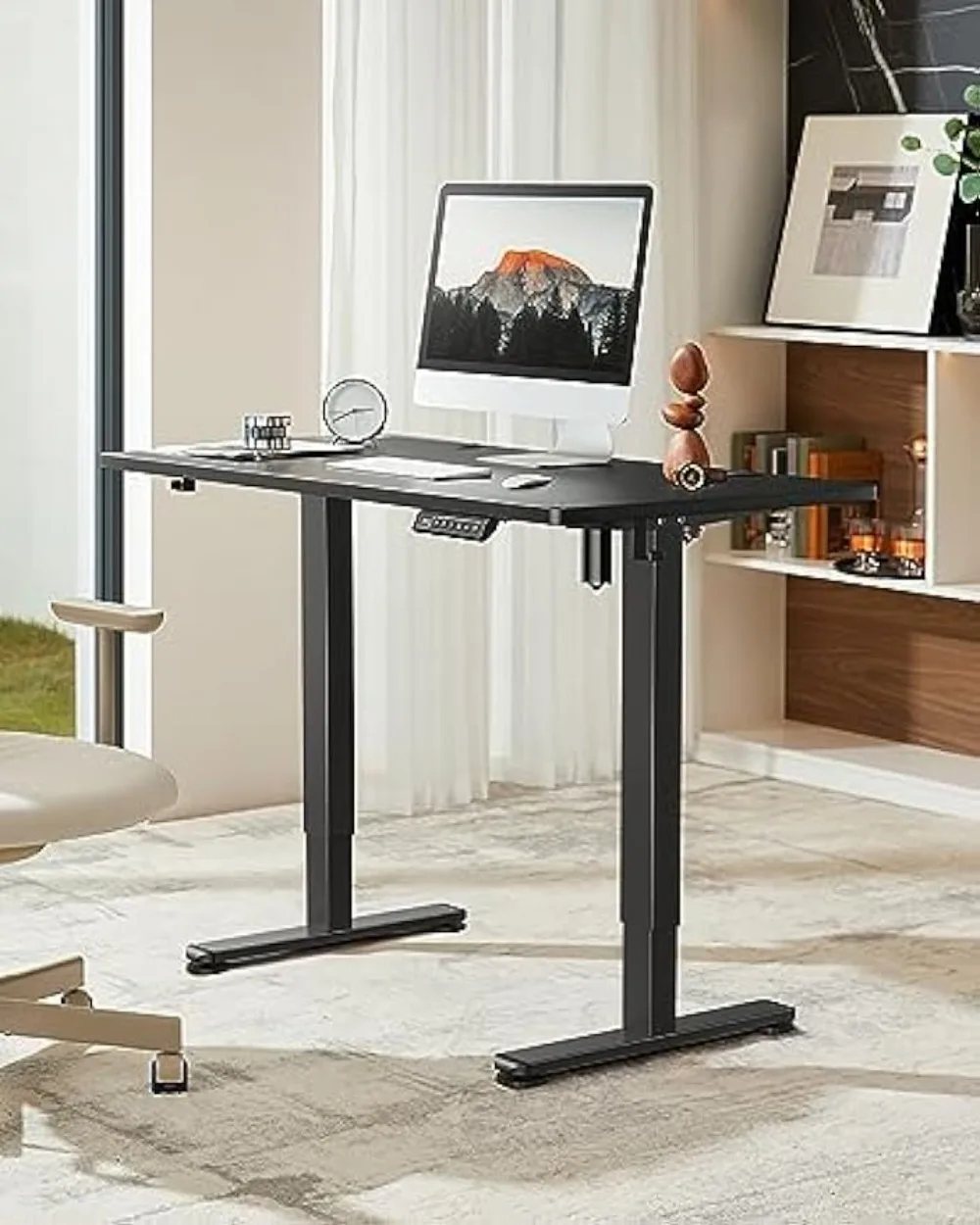 Description Picture 3 of itemElectric Adjustable Standing Desk, 48* 24 Inch Height Adjustable Computer Desk with 3 Memory Presets, Sit Stand up Desk for Home