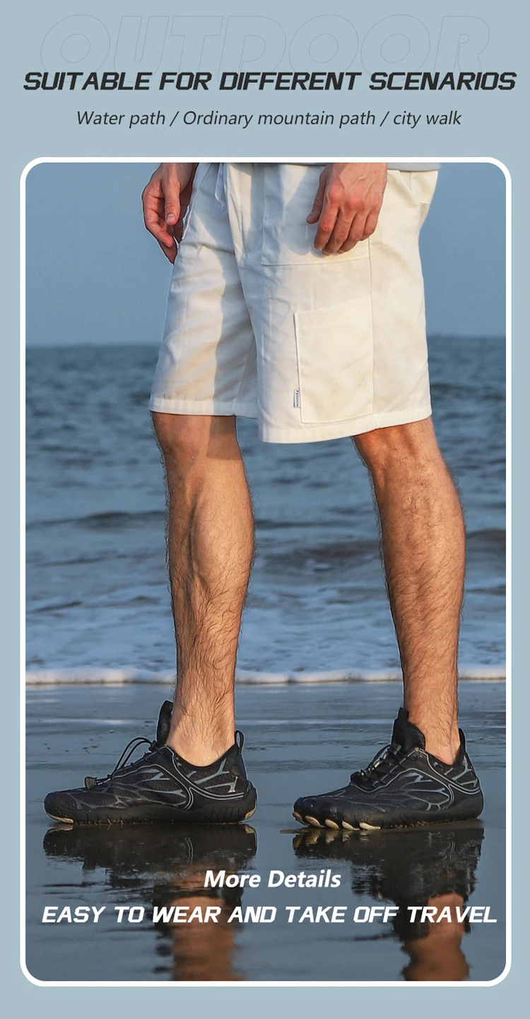 Aqua Shoes For Men Women Barefoot Water Shoes Anti-Slip Quick-Drying Outdoor Beach Upstream Wading Swimming Shoe Sneakers Unisex