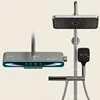Smart Digital Display Shower Set Bathroom Rainfall Showers System Set Shower Faucet Full Set Booster Bath Nozzle 1