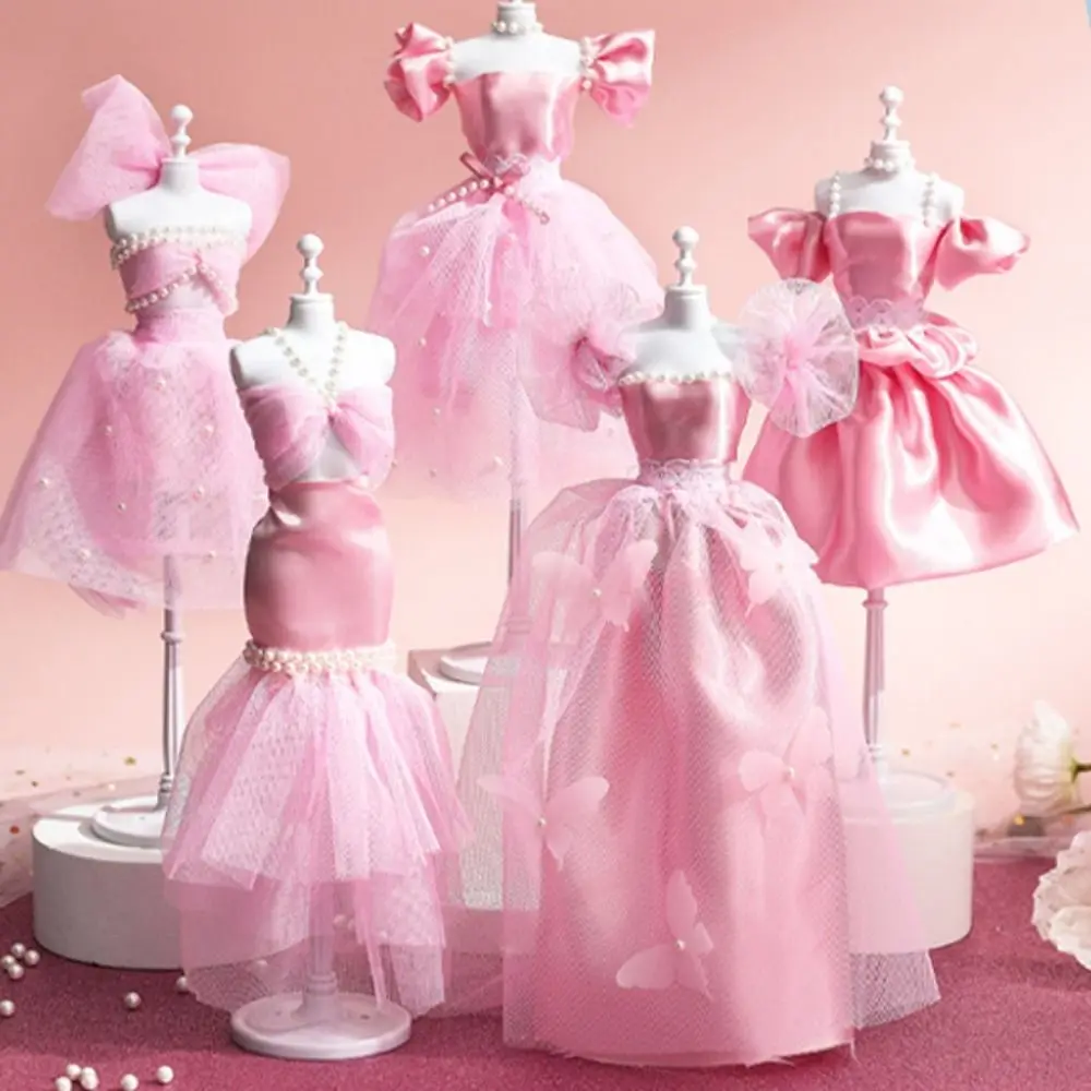 Skirt DIY Doll's Clothes Kit Handmade Wear Princess Toy Outfit Kit Fashion Design Cute Doll's Dress Material Children Gift