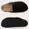 Comwarm Cork Footbed Clogs For Women Men Fashion Leather Mules Comfort Potato Shoes With Arch Support Indoor Outdoor Flat Slides 4