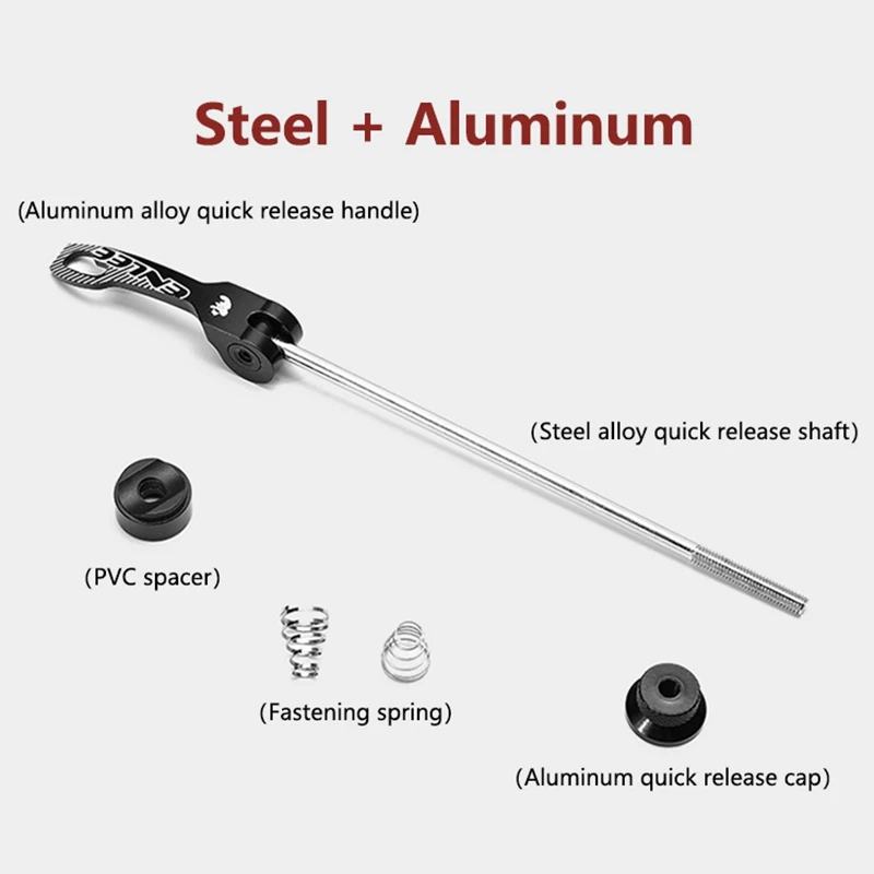 Bicycle Skewers ENLEE Hub Quick Release Lever MTB Road Aluminium Alloy Front 100mm Rear 135mm For Mountain Bike Folding