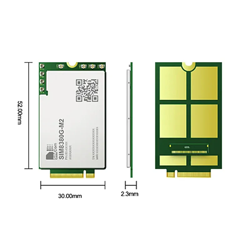 SIMCOM SIM8380G-M2 Multi-Band 5G NR/LTE-FDD/LTE-TDD/HSPA+ Module R16 ...
