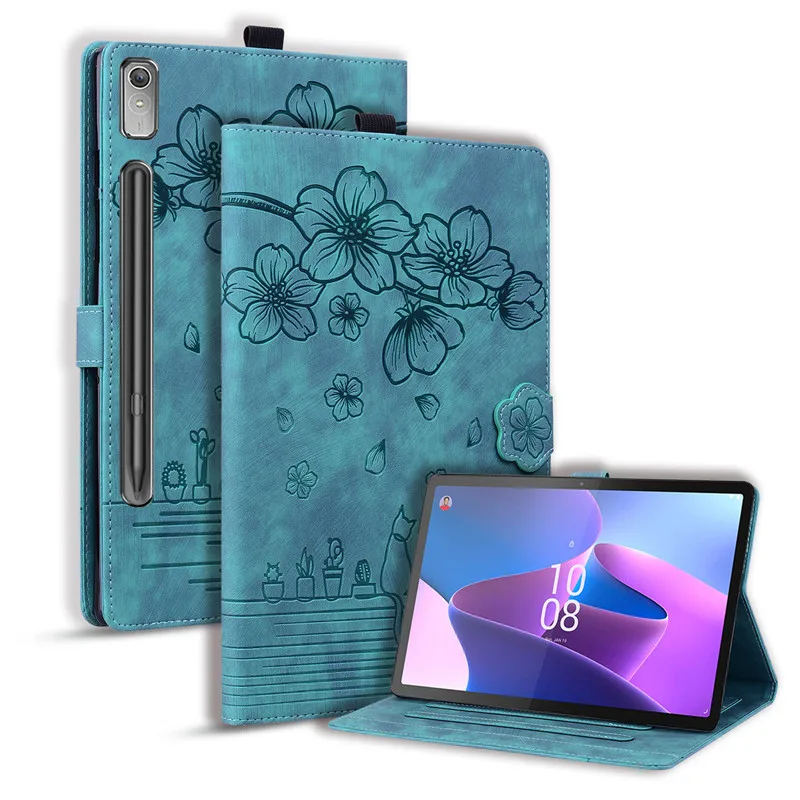 Cute Cat Imprinted Flip Cover Case for Tablets - 2023 Edition