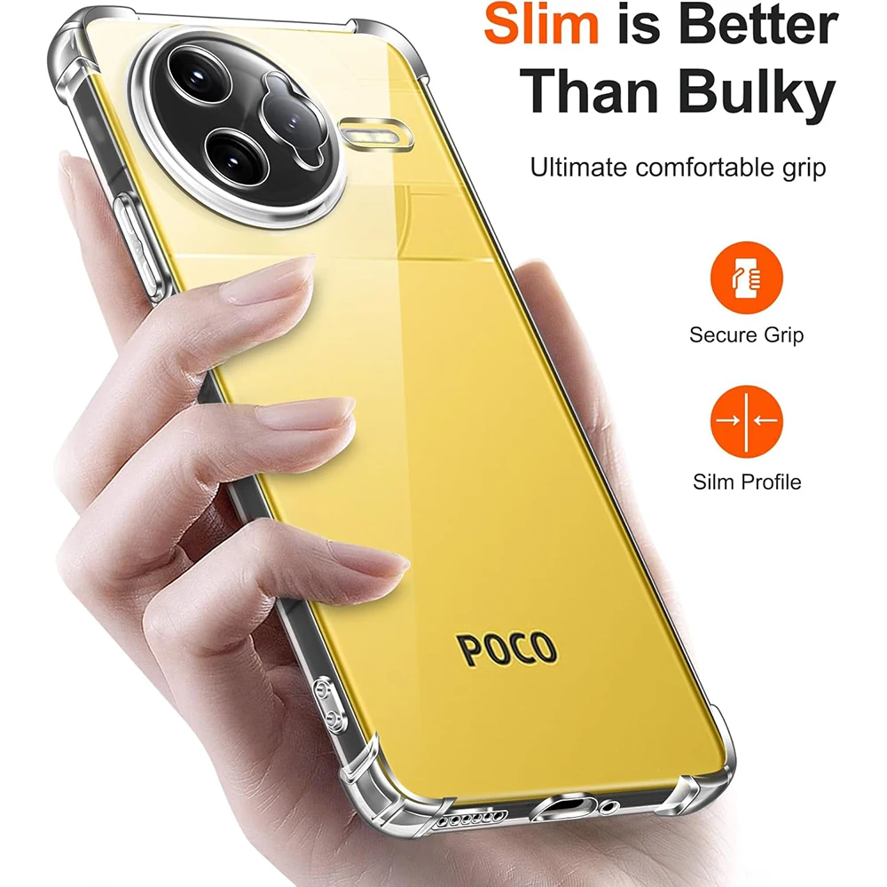 Luxury Shockproof Clear TPU Silicone Case Cover