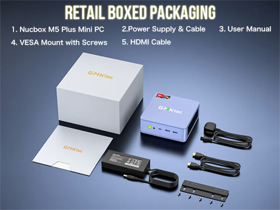 GMKtec M5 Plus AMD R7 5825U Mini PC 8-core 16-thread 16/32GB