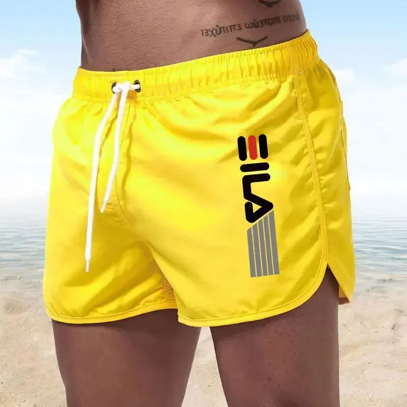 Summer Shorts Men fast drying swim shorts Breathable net fast drying surf beach pants Men's fitness pants Elastic waist shorts