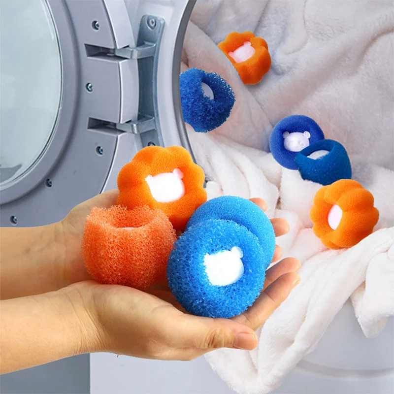 Laundry Ball Laundry Balls Pet Hair Collector for Washing Machine Reusable Laundry Lint Catcher Removes Lint From Clothes Pet Cat Accessories