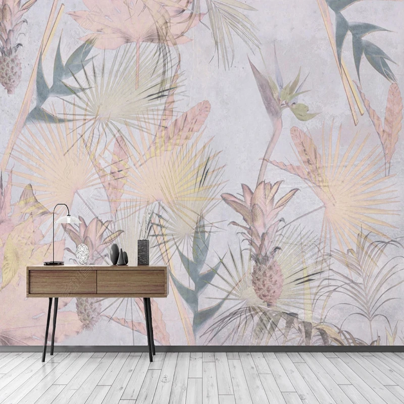 

Custom 3D Photo Wallpaper Tropical Plant Banana Leaf Flamingo Large Mural Living Room Bedroom Kids Room Wall Papers Home Decor