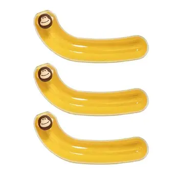Custodia per banane in plastica per uso alimentare Custodia per banane riutilizzabile sigillata anti-pressione a forma di banana per i viaggi 1
