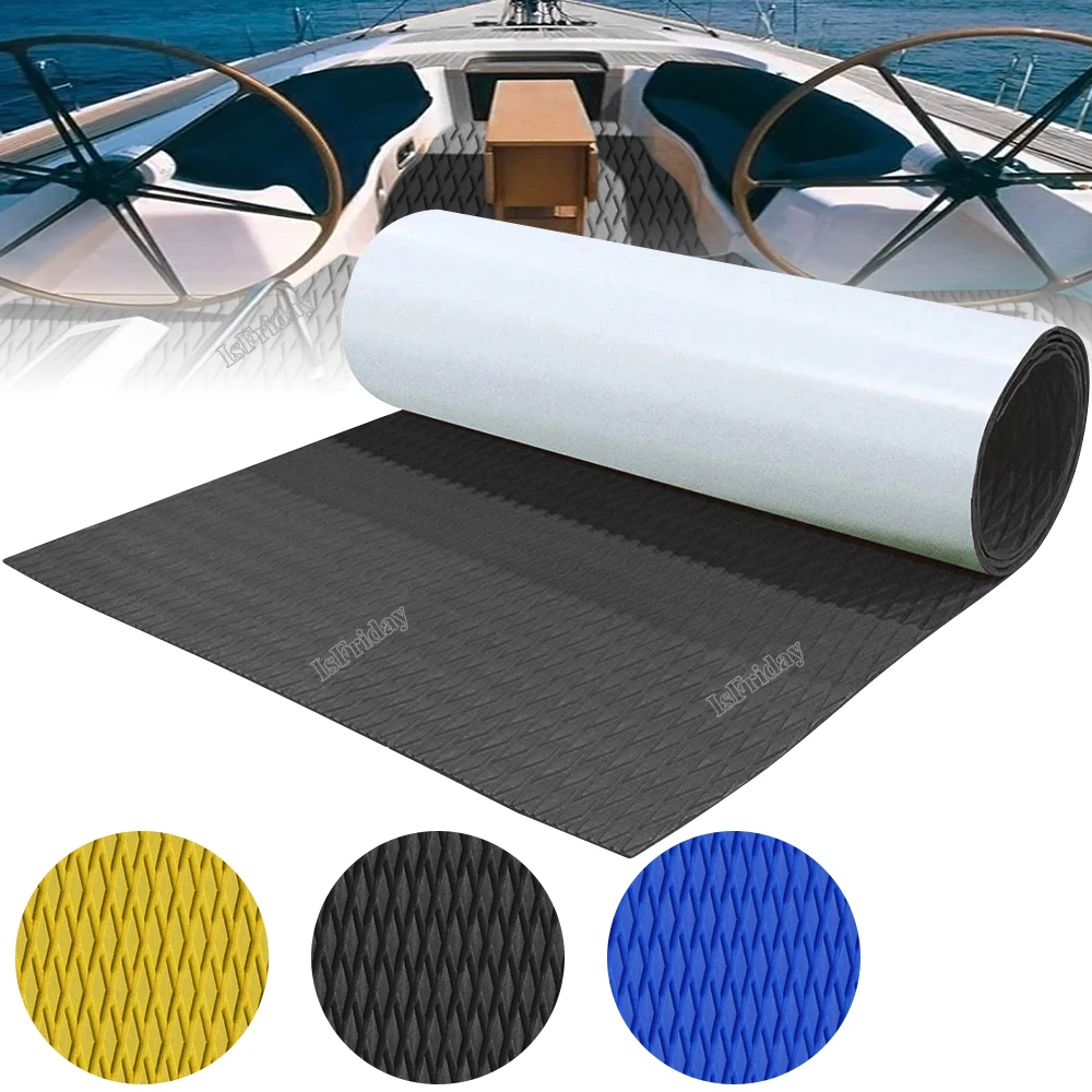 2400x550x5MM EVA Foam Faux Teak Flooring Decking Sheet Non-Skid Self Adhesive Boat Deck Anti-fatigue Mat Yacht Flooring Pad self adhesive pvc flooring planks 2 51 m² 2 mm multicolour