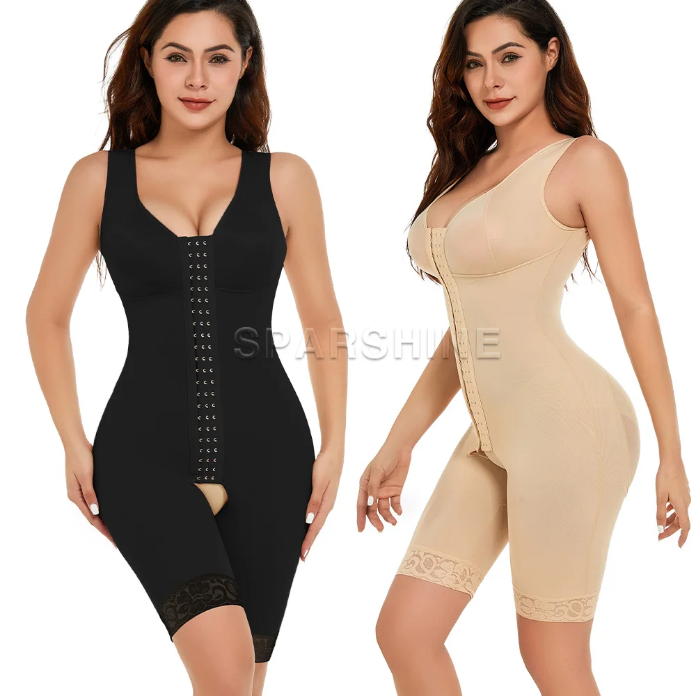 

Fajas Colombianas Slimming Body Shaper Sleeveless Corset Waist Trainer Abdominal Control High Compression Full Body Shapewear