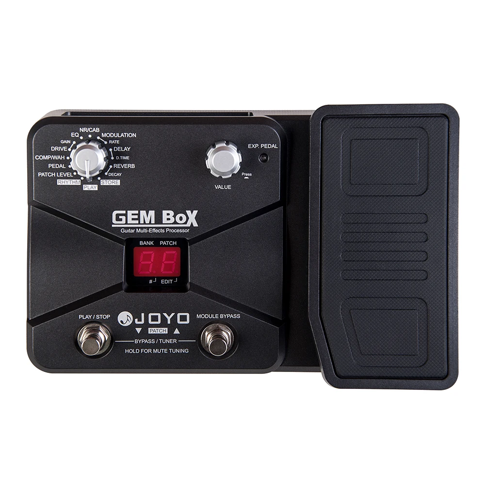 

JOYO GEM BOX Guitar Multi Effects Processor 8 Effect Modules 60 Effect Types 40 Drum Rhythms Multi-effects Guitar Pedal