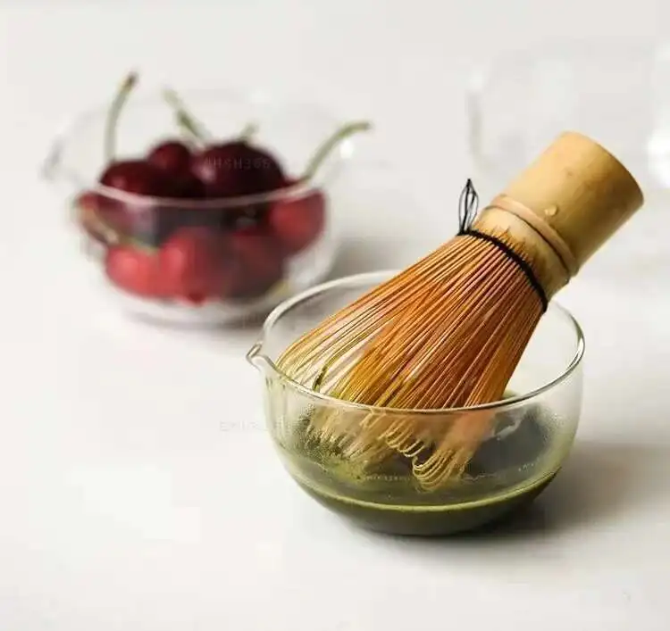 Handmade Matcha Whisk Set Accs Matcha Whisk Holder Bowl for Kitchen