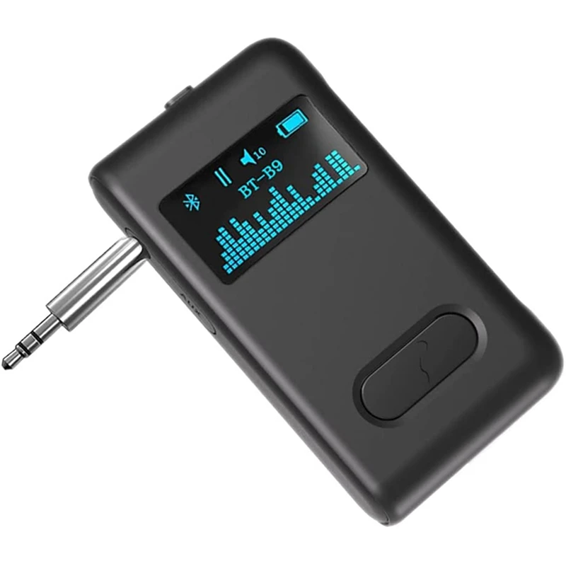 Bluetooth 5.0 Receiver For Car,Wireless Bluetooth Aux Adapter Receiver For Home Stereo/ Wired Speaker/ Headphones