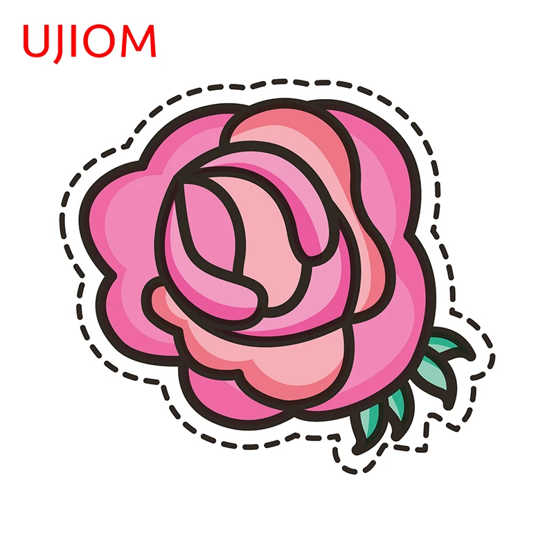 

Наклейки на стену UJIOM, 13 см х 11,7 см, с 3D рисунком красной розы