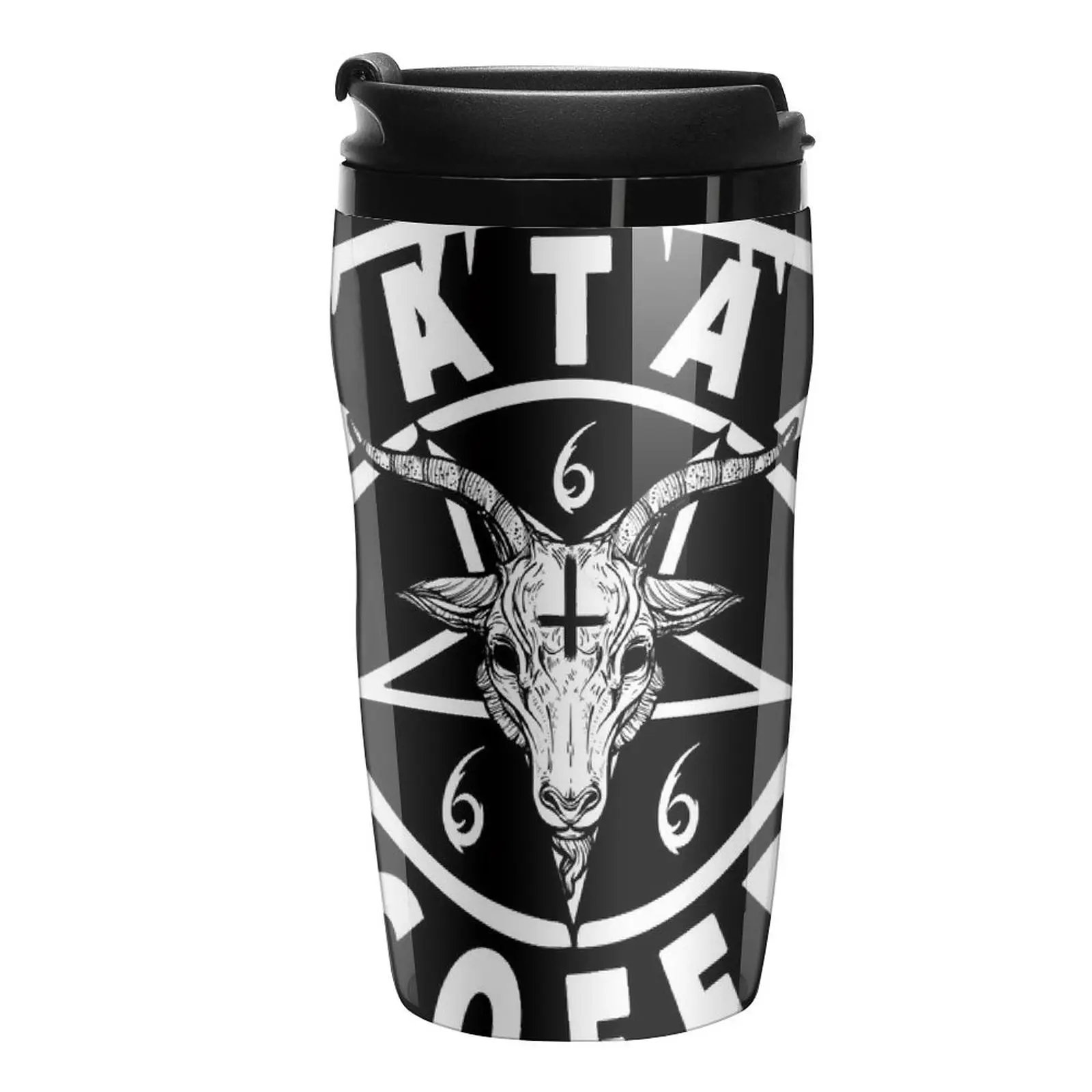 

SATAN AND COFFEE - FUNNY SATANIC OCCULT Travel Coffee Mug Cofee Cup Mug Coffee Cup Coffee Cup Heat Preservation Cups And Mugs