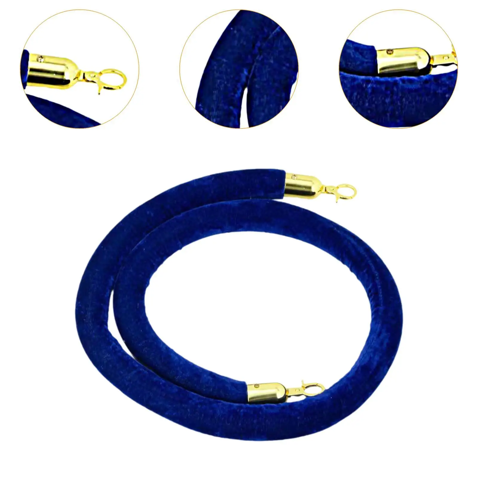 Velvet Stanchion Rope Accessories Post Ropes Sturdy Multifunctional Crowd Control Security Barriers For Trade Shows 4 Pieces retractable queue barrier