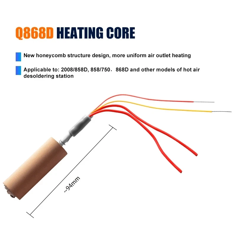 Hot Air Gun Soldering Tool Soldering Station Soldering Iron Desoldering Station Soldering Wire Holder Heating Element For 850 Heat Guns 990 852 8502d 878d 858 898 857DW+